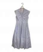 CELFORDセルフォード）の古着「サーキュラーエンブロイダリーワンピース」｜ブルー