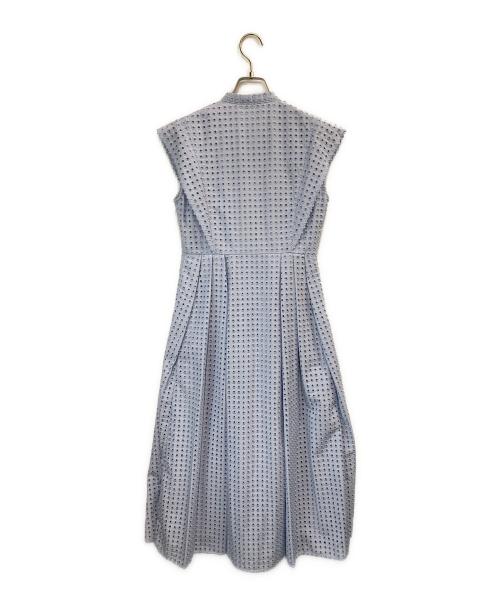 CELFORD（セルフォード）CELFORD (セルフォード) サーキュラーエンブロイダリーワンピース ブルー サイズ:36の古着・服飾アイテム