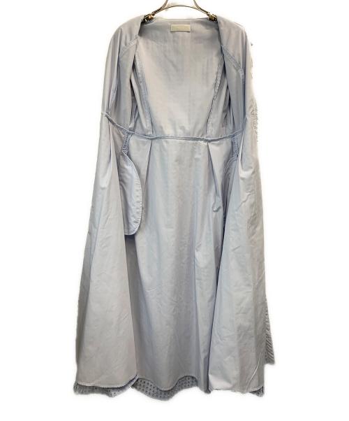 CELFORD（セルフォード）CELFORD (セルフォード) サーキュラーエンブロイダリーワンピース ブルー サイズ:36の古着・服飾アイテム