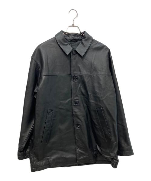 STEVEN ALAN（スティーブンアラン）STEVEN ALAN (スティーブンアラン) シボ シープレザー カーコート ブラック サイズ:XLの古着・服飾アイテム