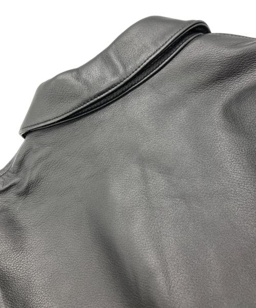 STEVEN ALAN（スティーブンアラン）STEVEN ALAN (スティーブンアラン) シボ シープレザー カーコート ブラック サイズ:XLの古着・服飾アイテム