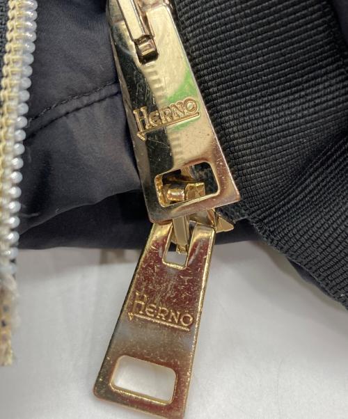 HERNO（ヘルノ）HERNO (ヘルノ) ウール切替ダウンジャケット ブラック サイズ:44の古着・服飾アイテム