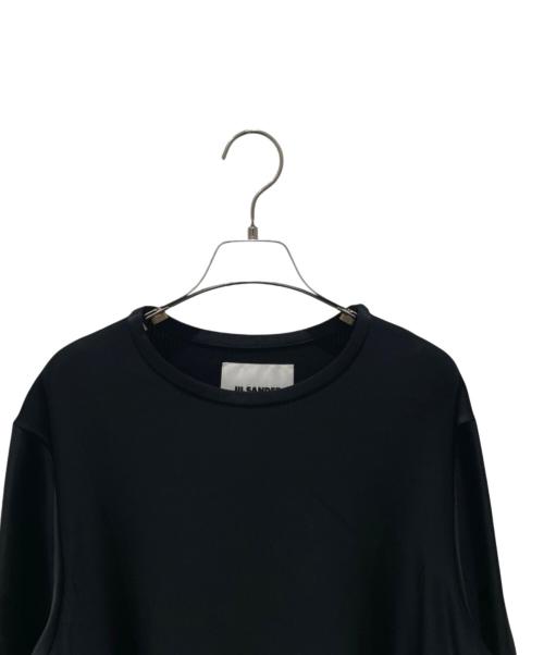 JIL SANDER（ジルサンダー）JIL SANDER (ジルサンダー) レーヨンカットソー ブラック サイズ:38の古着・服飾アイテム