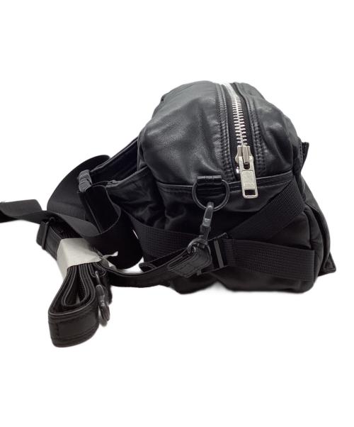 PORTER（ポーター）PORTER (ポーター) TANKER LEATHER ウエストバッグ ブラックの古着・服飾アイテム