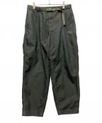 THE NORTHFACE PURPLELABELザ・ノースフェイス パープルレーベル）の古着「STRETCH TWILL WIDE TAPERED PANTS」｜カーキ