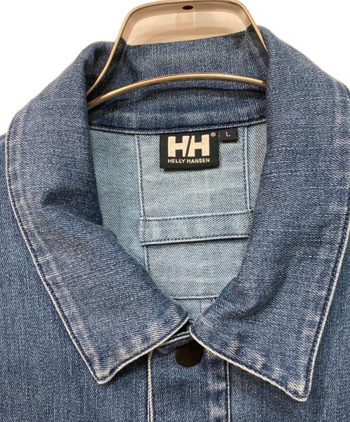 HELLY HANSEN（ヘリーハンセン）HELLY HANSEN (ヘリーハンセン) ライトデニムジャケット ブルー サイズ:SIZE Lの古着・服飾アイテム