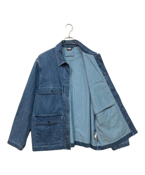 HELLY HANSEN（ヘリーハンセン）HELLY HANSEN (ヘリーハンセン) ライトデニムジャケット ブルー サイズ:SIZE Lの古着・服飾アイテム
