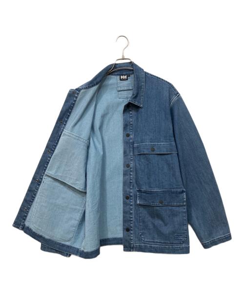 HELLY HANSEN（ヘリーハンセン）HELLY HANSEN (ヘリーハンセン) ライトデニムジャケット ブルー サイズ:SIZE Lの古着・服飾アイテム