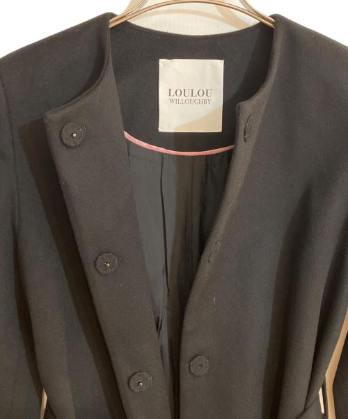 Loulou Willoughby（ルルウィルビー）Loulou Willoughby (ルルウィルビー) カシミヤビーバーコート ブラック サイズ:2の古着・服飾アイテム