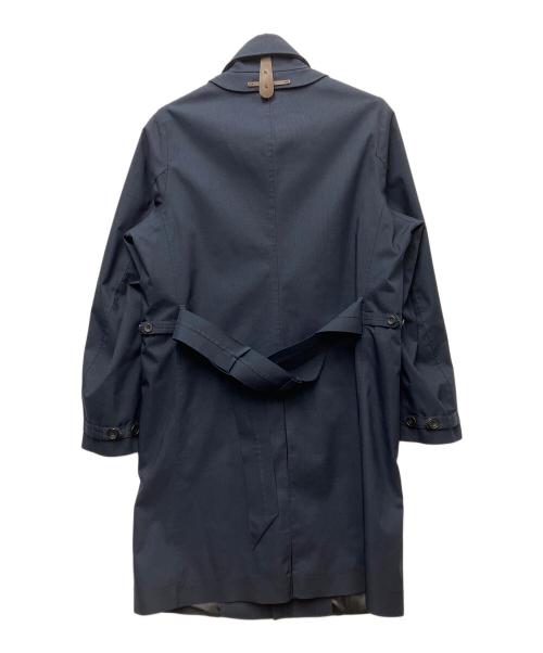 Norwegian Rain（ノルウェージャンレイン）Norwegian Rain (ノルウェージャンレイン) フーデッドバルカラーコート ネイビー サイズ:Sの古着・服飾アイテム