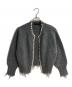 MADISON BLUE（マディソンブルー）の古着「 pearl-knit cardigan/パールニットカーディガン」｜グレー