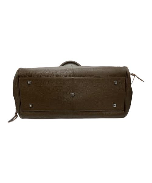GOLDEN GOOSE DELUXE BRAND（ゴールデングースデラックスブランド）GOLDEN GOOSE DELUXE BRAND (ゴールデングースデラックスブランド) フラップレザートートバッグ ブラウンの古着・服飾アイテム
