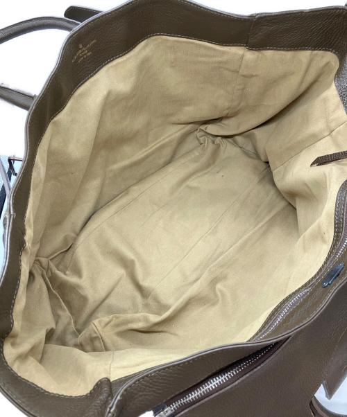 GOLDEN GOOSE DELUXE BRAND（ゴールデングースデラックスブランド）GOLDEN GOOSE DELUXE BRAND (ゴールデングースデラックスブランド) フラップレザートートバッグ ブラウンの古着・服飾アイテム