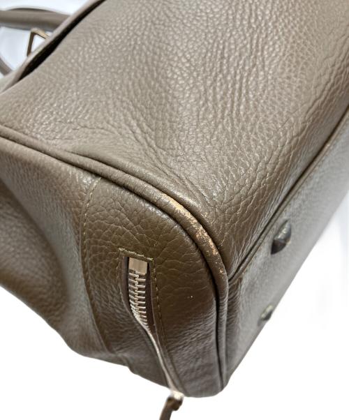 GOLDEN GOOSE DELUXE BRAND（ゴールデングースデラックスブランド）GOLDEN GOOSE DELUXE BRAND (ゴールデングースデラックスブランド) フラップレザートートバッグ ブラウンの古着・服飾アイテム