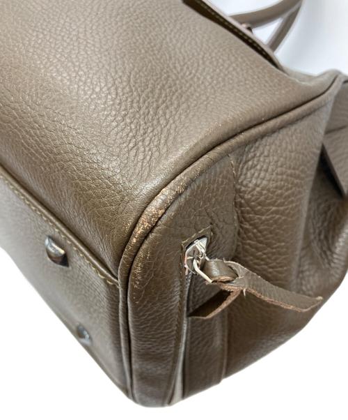GOLDEN GOOSE DELUXE BRAND（ゴールデングースデラックスブランド）GOLDEN GOOSE DELUXE BRAND (ゴールデングースデラックスブランド) フラップレザートートバッグ ブラウンの古着・服飾アイテム