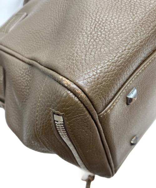GOLDEN GOOSE DELUXE BRAND（ゴールデングースデラックスブランド）GOLDEN GOOSE DELUXE BRAND (ゴールデングースデラックスブランド) フラップレザートートバッグ ブラウンの古着・服飾アイテム
