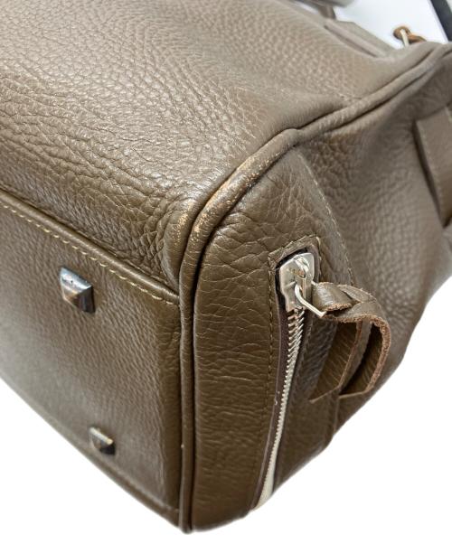 GOLDEN GOOSE DELUXE BRAND（ゴールデングースデラックスブランド）GOLDEN GOOSE DELUXE BRAND (ゴールデングースデラックスブランド) フラップレザートートバッグ ブラウンの古着・服飾アイテム