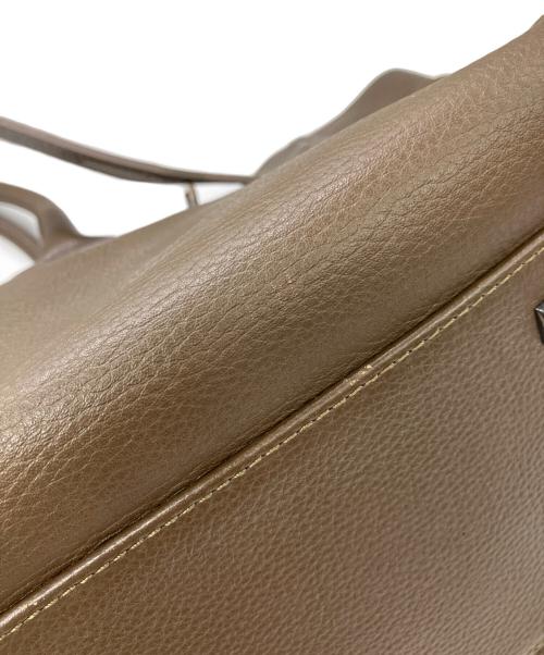 GOLDEN GOOSE DELUXE BRAND（ゴールデングースデラックスブランド）GOLDEN GOOSE DELUXE BRAND (ゴールデングースデラックスブランド) フラップレザートートバッグ ブラウンの古着・服飾アイテム