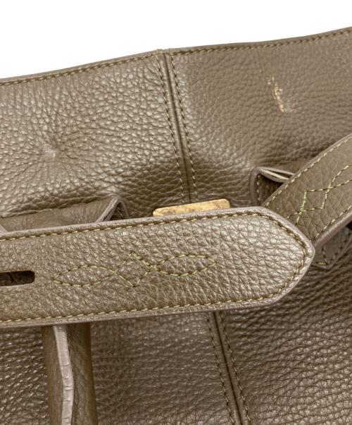 GOLDEN GOOSE DELUXE BRAND（ゴールデングースデラックスブランド）GOLDEN GOOSE DELUXE BRAND (ゴールデングースデラックスブランド) フラップレザートートバッグ ブラウンの古着・服飾アイテム