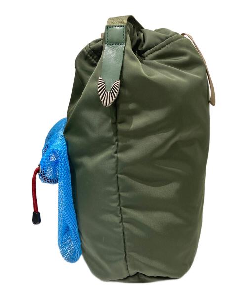 PORTER（ポーター）PORTER (ポーター) TOGA PULLA (トーガ プルラ) MESH BAG オリーブ×ブルーの古着・服飾アイテム