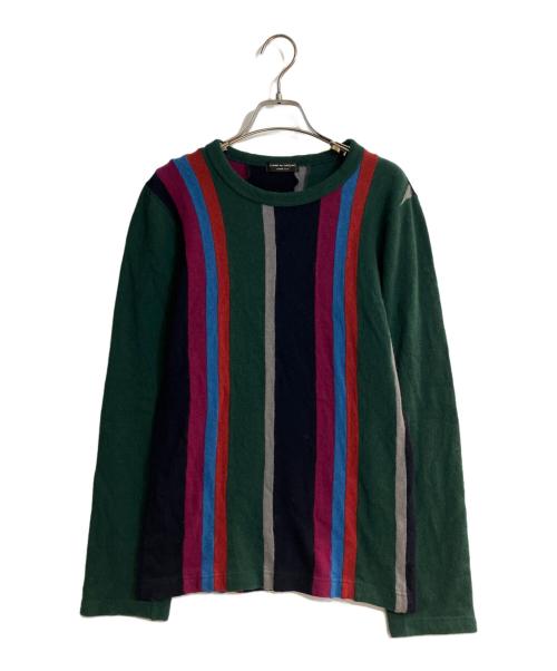 COMME des GARCONS HOMME PLUS（コムデギャルソンオムプリュス）COMME des GARCONS HOMME PLUS (コムデギャルソンオムプリュス) 00AW ドッキングニット グリーン サイズ:不明の古着・服飾アイテム