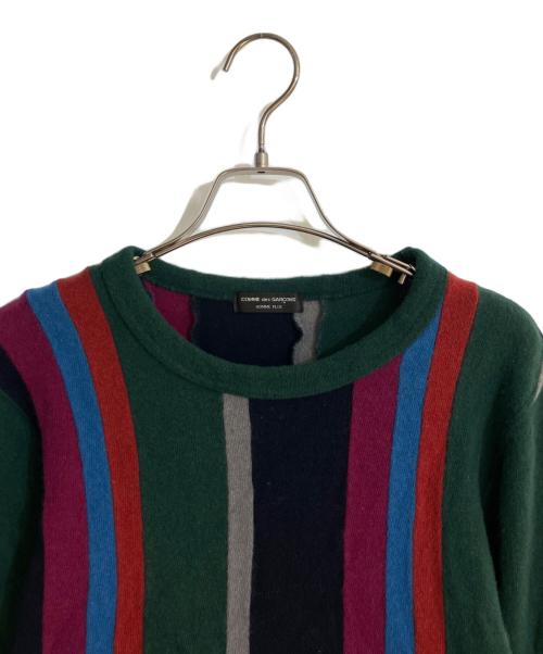 COMME des GARCONS HOMME PLUS（コムデギャルソンオムプリュス）COMME des GARCONS HOMME PLUS (コムデギャルソンオムプリュス) 00AW ドッキングニット グリーン サイズ:不明の古着・服飾アイテム