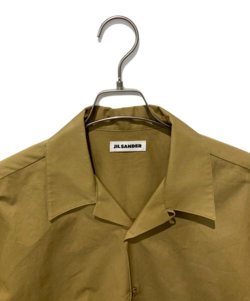 JIL SANDER（ジルサンダー）JIL SANDER (ジルサンダー) ヘビーオーガニックコットンポプリンシャツ ベージュ サイズ:40の古着・服飾アイテム