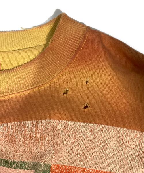 Vivienne Westwood（ヴィヴィアンウエストウッド）Vivienne Westwood (ヴィヴィアンウエストウッド) オーブデザインダメージ加工スウェット オレンジ サイズ:00の古着・服飾アイテム