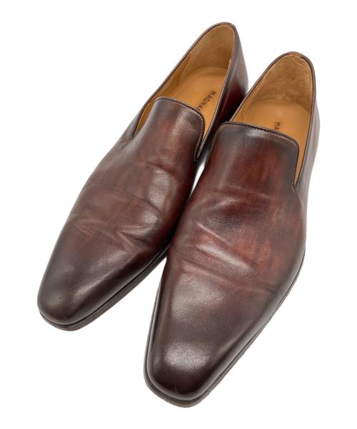 MAGNANNI（マグナーニ）MAGNANNI (マグナーニ) プレーントゥスリッポン ブラウン サイズ:41の古着・服飾アイテム