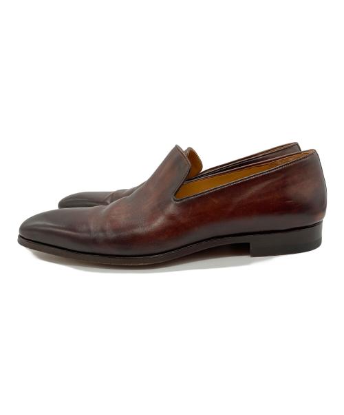 MAGNANNI（マグナーニ）MAGNANNI (マグナーニ) プレーントゥスリッポン ブラウン サイズ:41の古着・服飾アイテム
