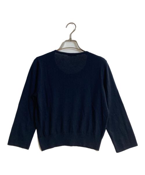 LORO PIANA（ロロピアーナ）LORO PIANA (ロロピアーナ) カシミヤクルーネックカーディガン ネイビー サイズ:42の古着・服飾アイテム