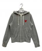 PLAY COMME des GARCONSプレイコムデギャルソン）の古着「ジップパーカー」｜グレー