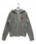 PLAY COMME des GARCONS（プレイコムデギャルソン）の古着「ジップパーカー」｜グレー