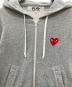 PLAY COMME des GARCONS (プレイコムデギャルソン) ジップパーカー グレー サイズ:M：12000円