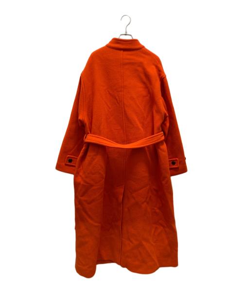 JANE SMITH（ジェーンスミス）JANE SMITH (ジェーンスミス) スタンドカラーウールコート オレンジ サイズ:38の古着・服飾アイテム