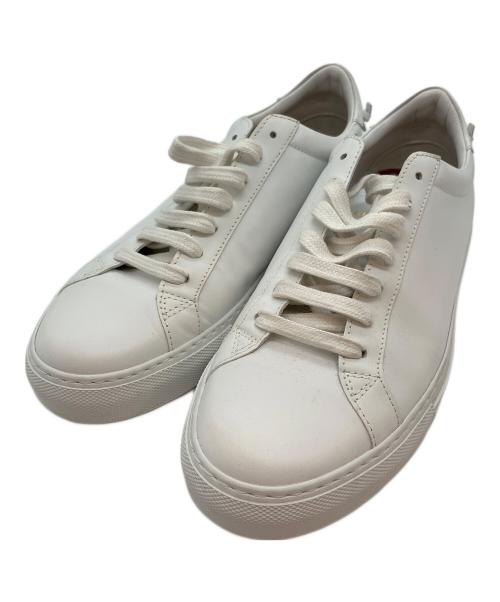 GIVENCHY（ジバンシィ）GIVENCHY (ジバンシィ) レザースニーカー ホワイト サイズ:38の古着・服飾アイテム