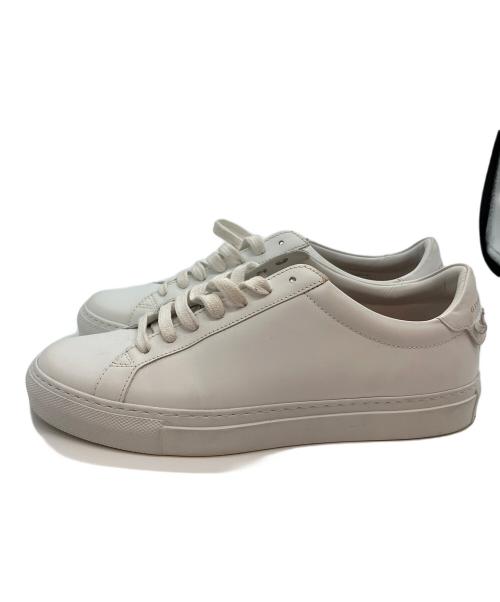 GIVENCHY（ジバンシィ）GIVENCHY (ジバンシィ) レザースニーカー ホワイト サイズ:38の古着・服飾アイテム