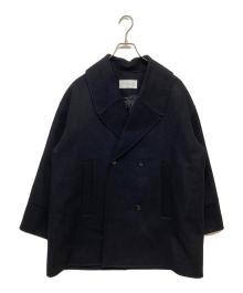 na.e（ナエ）の古着「Traditional Melton Coat ダブルブレスト メルトン コート」｜ネイビー
