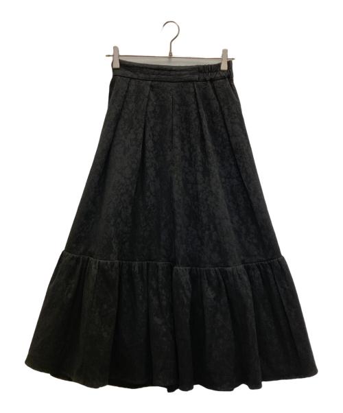 HER LIP TO（ハーリップトゥ）Her lip to (ハーリップトゥ) floral jacquard volume skirt ブラック サイズ:Mの古着・服飾アイテム