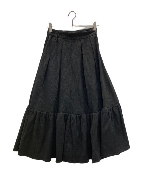 HER LIP TO（ハーリップトゥ）Her lip to (ハーリップトゥ) floral jacquard volume skirt ブラック サイズ:Mの古着・服飾アイテム