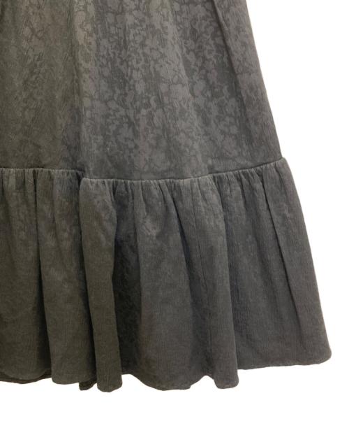 HER LIP TO（ハーリップトゥ）Her lip to (ハーリップトゥ) floral jacquard volume skirt ブラック サイズ:Mの古着・服飾アイテム