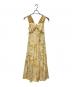 HER LIP TO（ハーリップトゥ）の古着「Mallorca Back Ribbon Floral Dress」｜イエロー