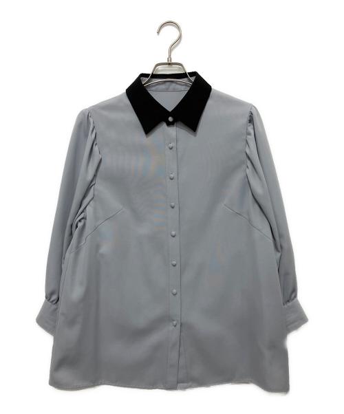 Rene（ルネ）Rene (ルネ) 2WAYブラウス グレー サイズ:36の古着・服飾アイテム