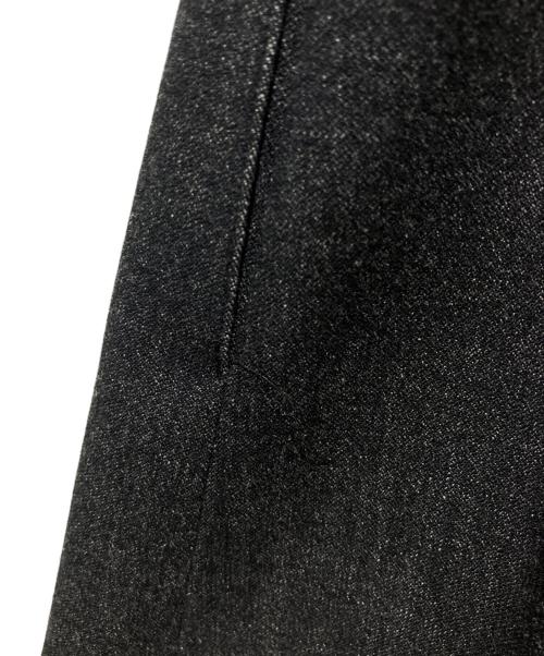Rene（ルネ）Rene (ルネ) ストレッチフリルN/Sワンピース ブラック サイズ:36の古着・服飾アイテム