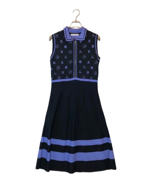 LAONARD SPORT（レオナール スポーツ）LAONARD SPORT (レオナール スポーツ) ニットワンピース ブラック サイズ:40の古着・服飾アイテム