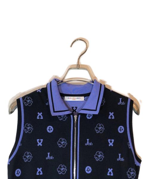 LAONARD SPORT（レオナール スポーツ）LAONARD SPORT (レオナール スポーツ) ニットワンピース ブラック サイズ:40の古着・服飾アイテム