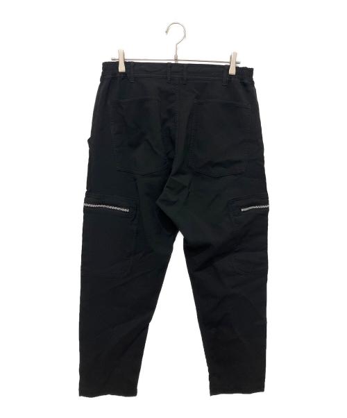 COMME des GARCONS HOMME DEUX（コムデギャルソン オム ドゥ）COMME des GARCONS HOMME DEUX (コムデギャルソン オム ドゥ) ポリ縮絨 ジップカーゴイージー パンツ ブラック サイズ:Lの古着・服飾アイテム