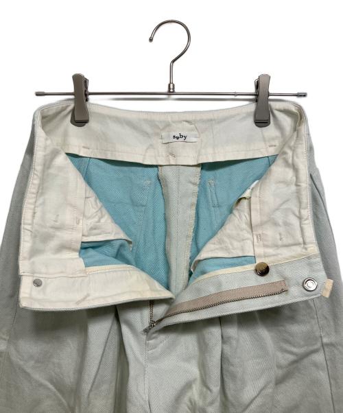 saby（サバイ）saby (サバイ) TUCK BUGGY ライトブルー サイズ:2の古着・服飾アイテム