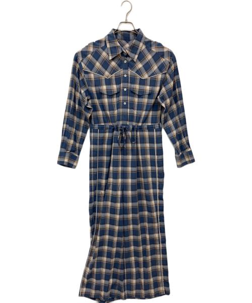 MAISON SPECIAL（メゾンスペシャル）MAISON SPECIAL (メゾンスペシャル) 2way Western Shirt All In One Outfit ブルー サイズ:SIZE 36の古着・服飾アイテム