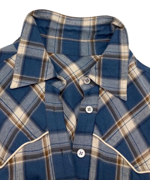 MAISON SPECIAL（メゾンスペシャル）MAISON SPECIAL (メゾンスペシャル) 2way Western Shirt All In One Outfit ブルー サイズ:SIZE 36の古着・服飾アイテム